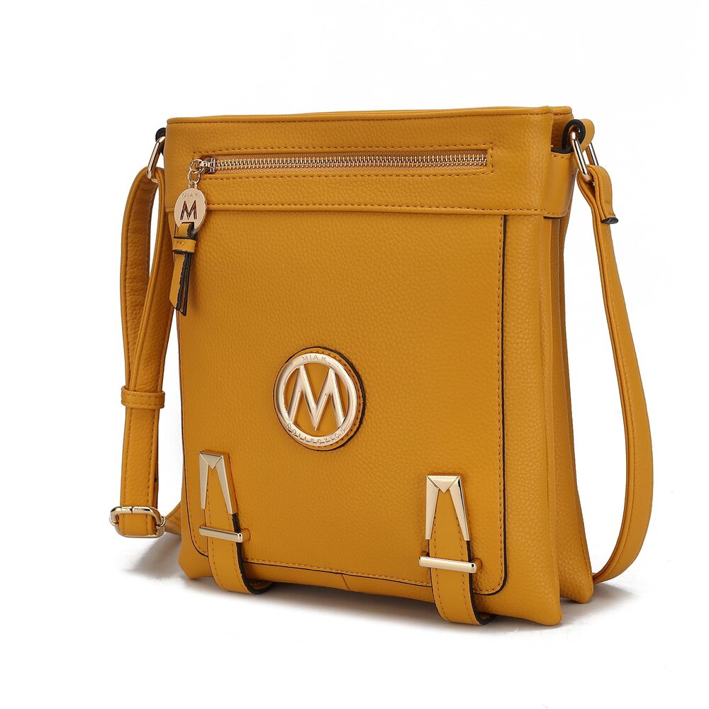 6942 Crossbody Bag , Vegan Leather Designer Crossover Lady Handbag
